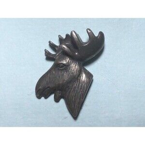 Vintage MOOSE  1991 Danforth Pewter Tie Tack or Lapel Pin